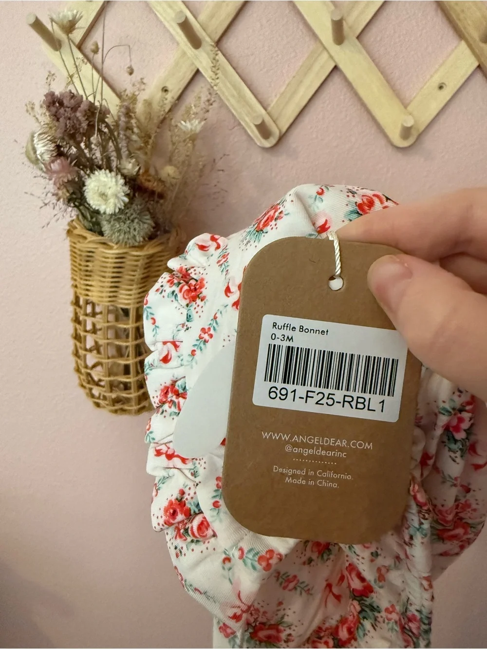 NWT Angel Dear Bamboo Floral Baby Bonnet - Kids Accessories